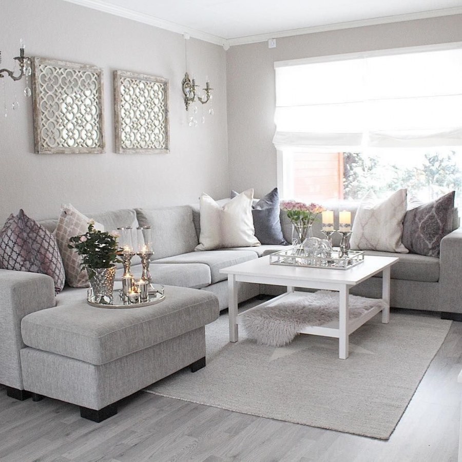 Жемчужно-серый цвет в интерьере