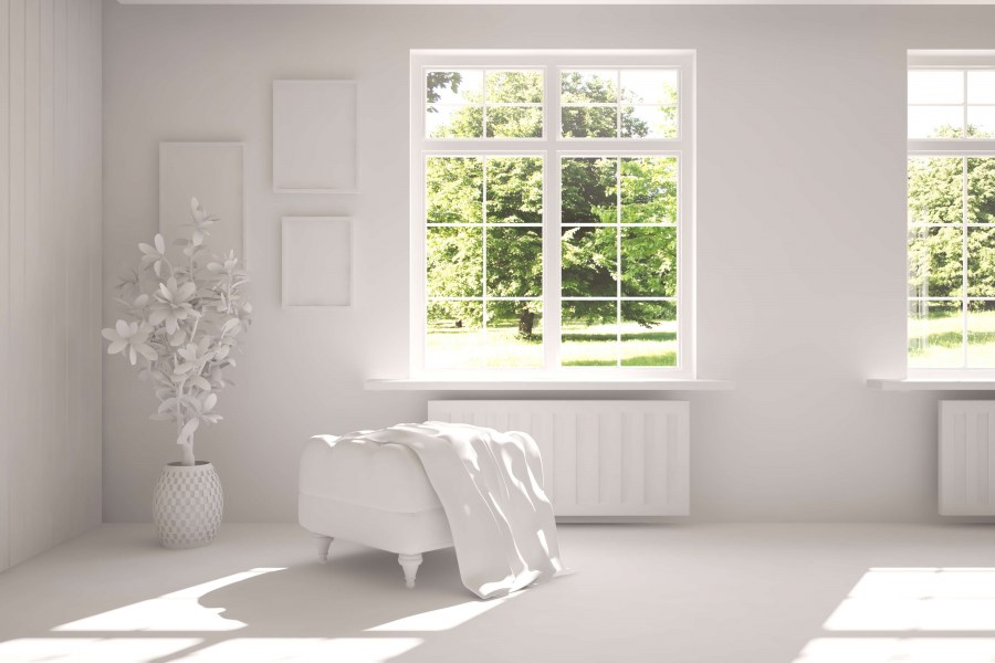 Белая комната с окном