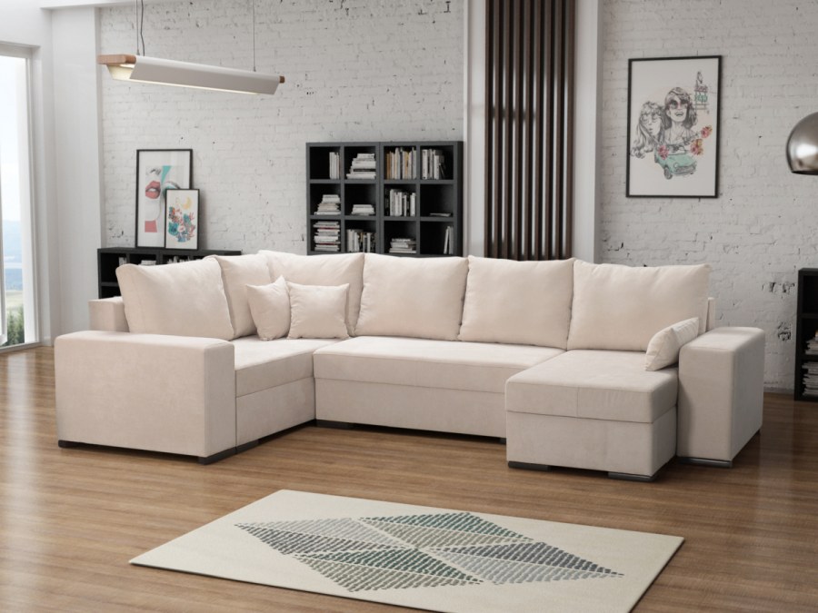 Красивый красный диван