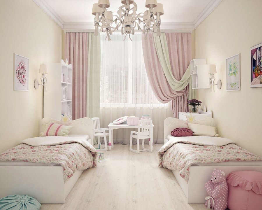 Комната для девочки в светлых тонах