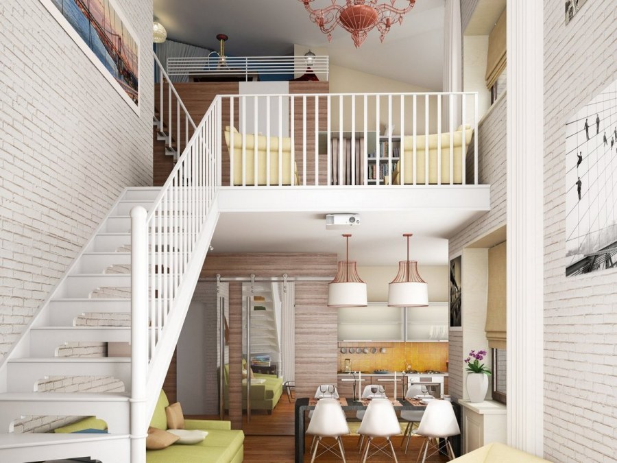 Двухуровневая студия 24м2