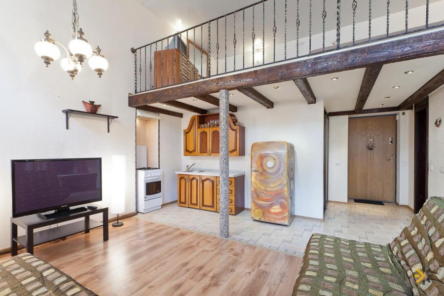 Двухуровневый лофт 60 кв м