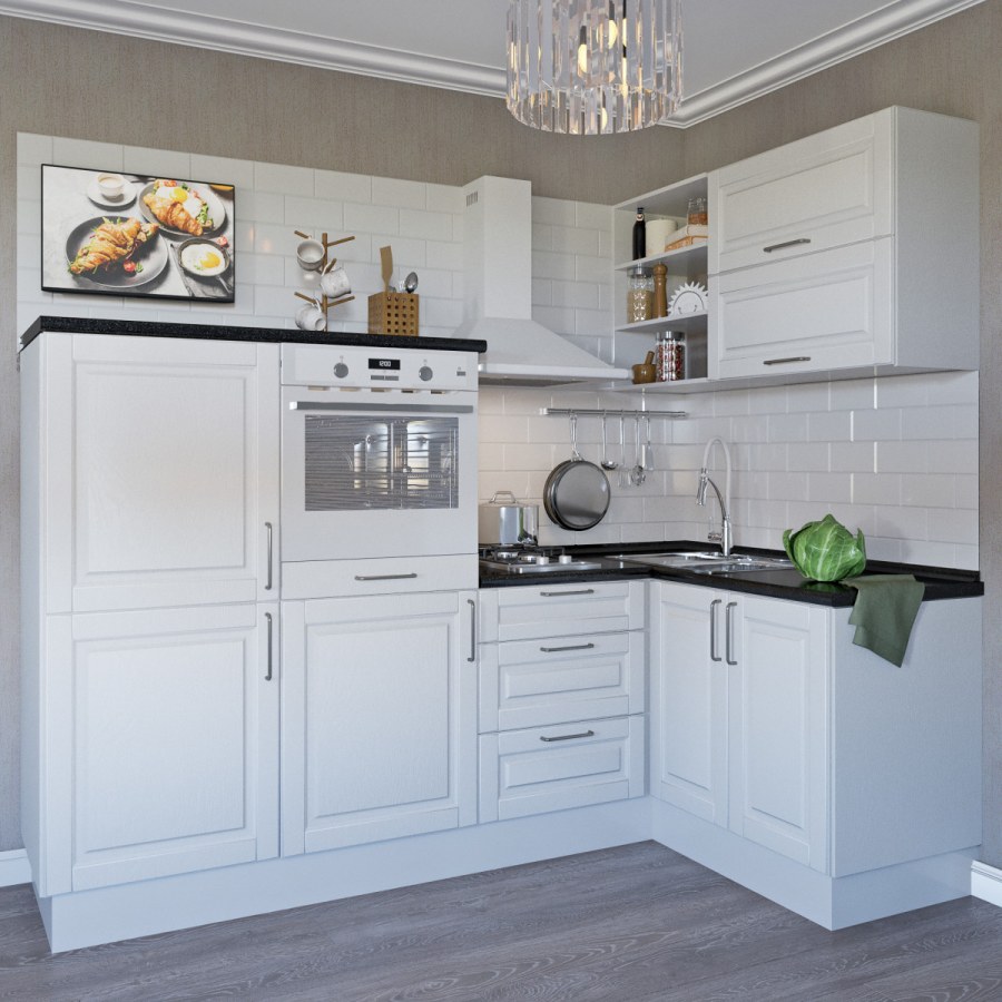 Кухня Леда белая Леруа Мерлен