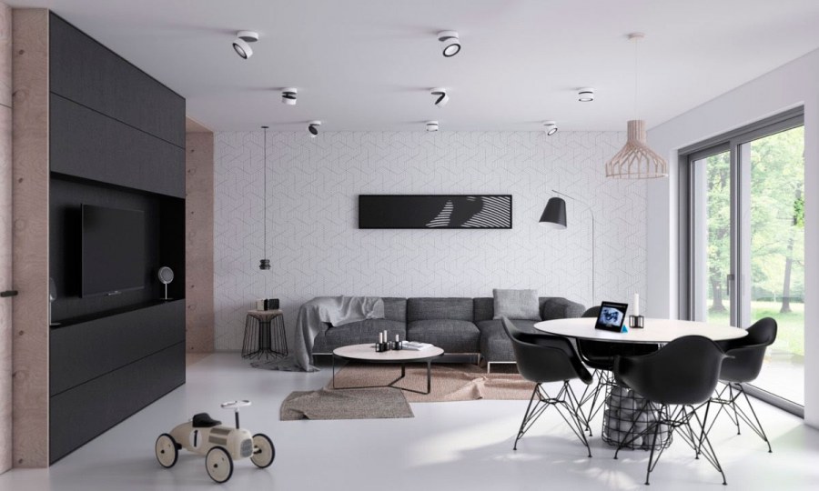 Стены в стиле Минимализм