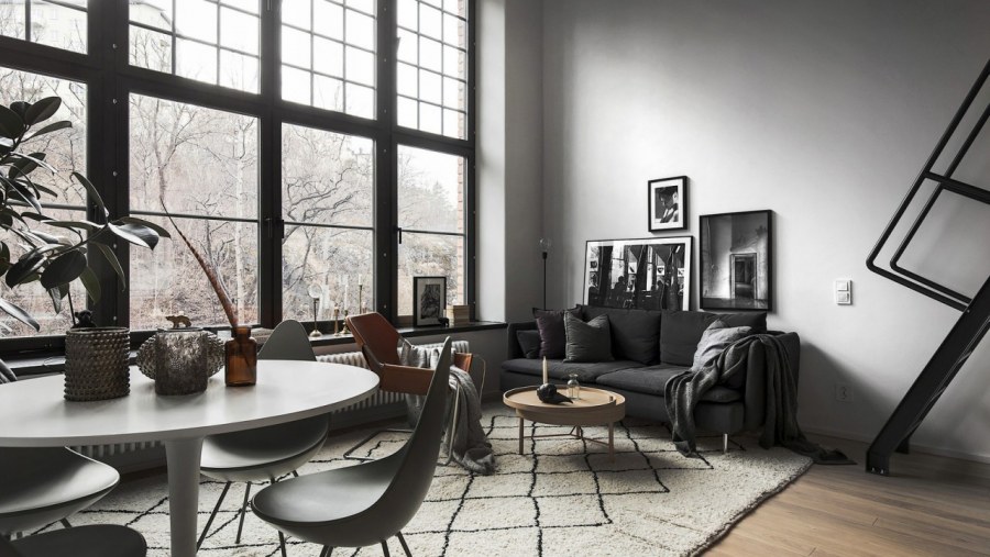 Интерьер двухуровневой квартиры 40 м.кв в стиле лофт