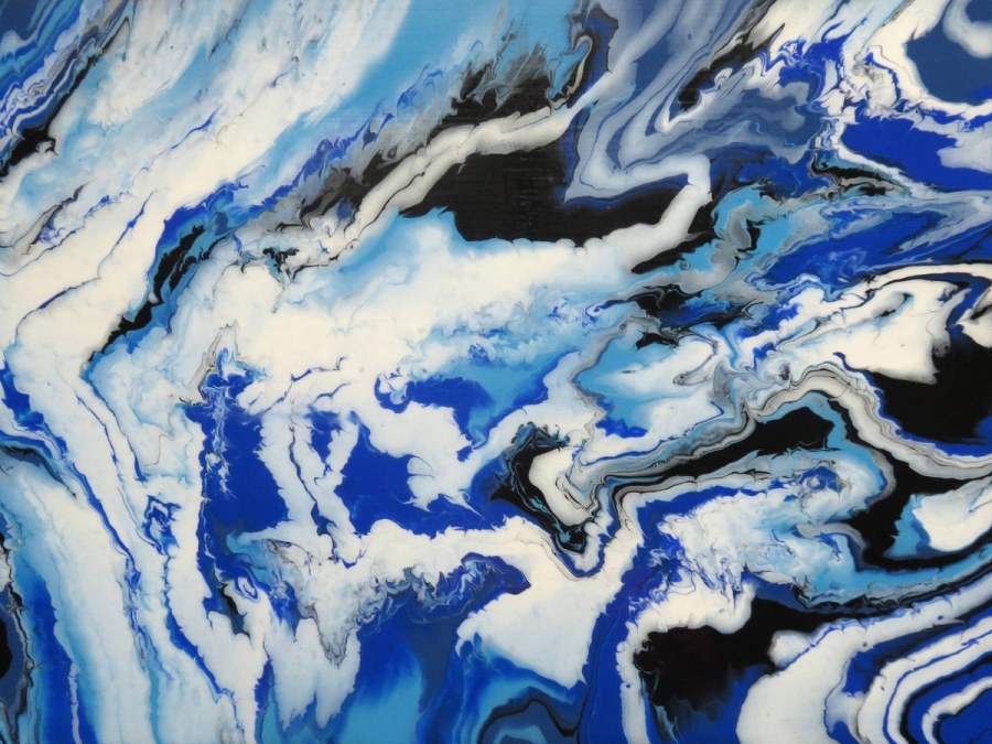 Синий мрамор с золотом