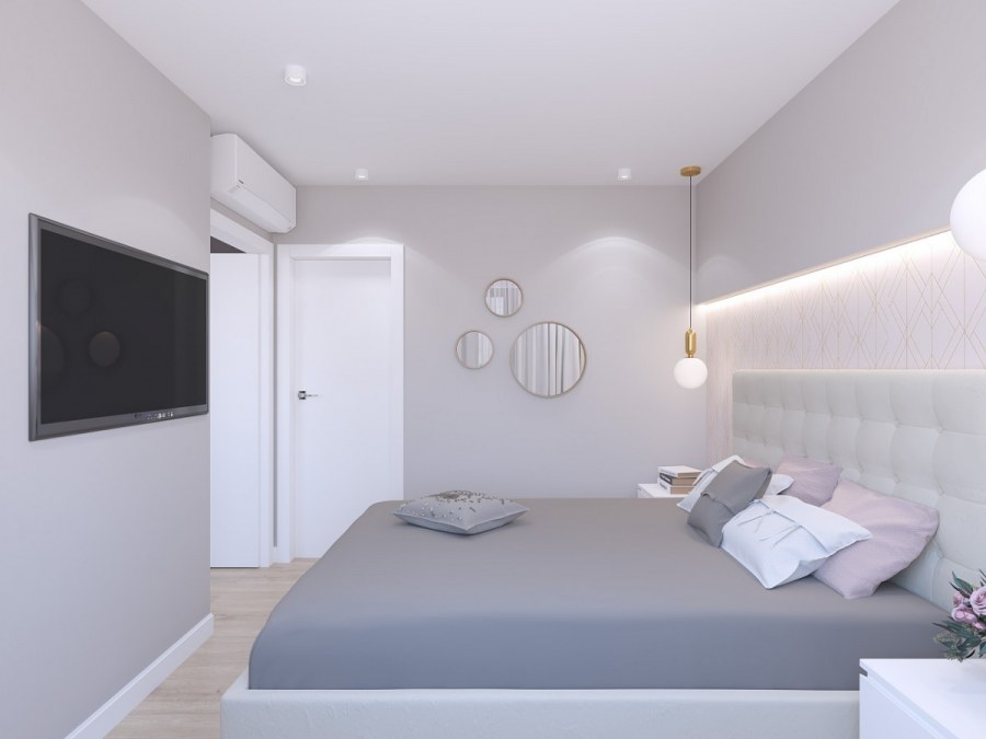 Архитектор Булагина Елена спальня с мотоциклом