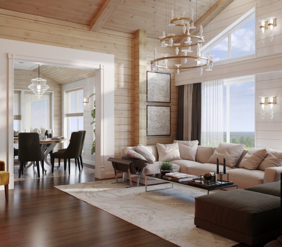 Дом из клееного бруса Нида