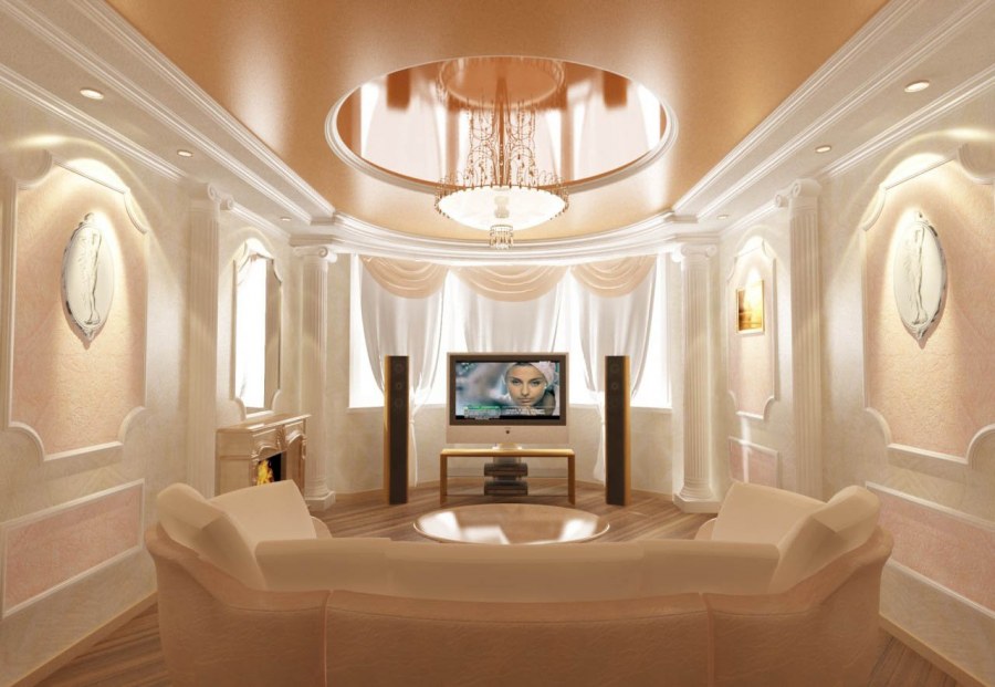 Красивые подвесные потолки