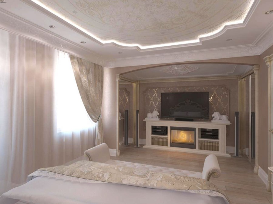 Красивые потолки из гипсокартона