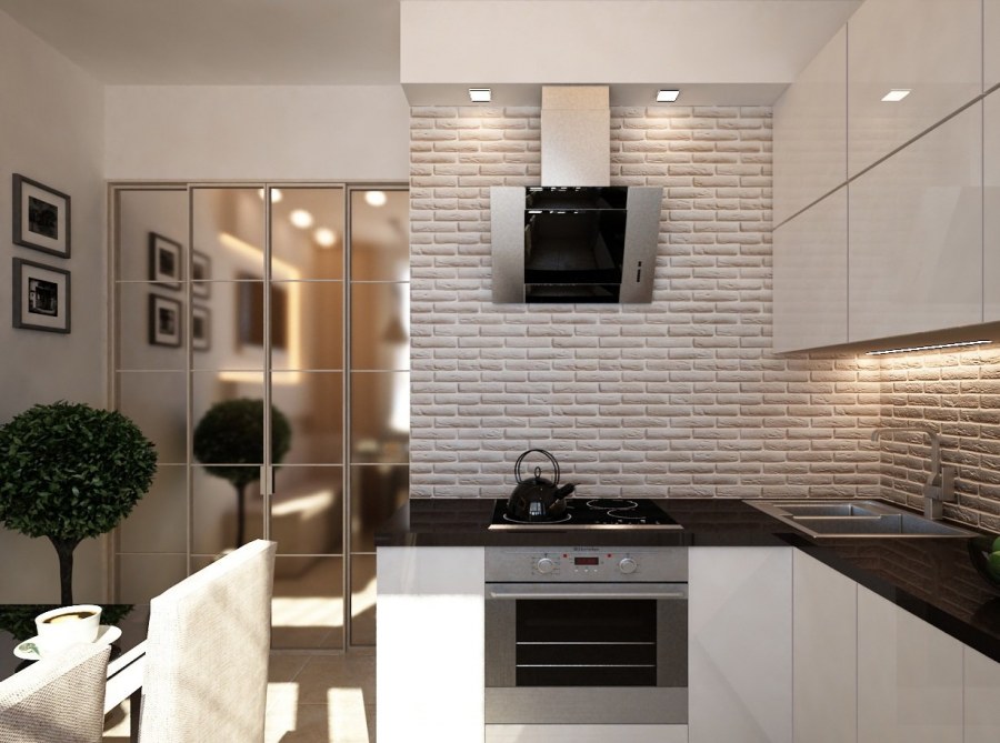 Маленькая кухня в современном стиле