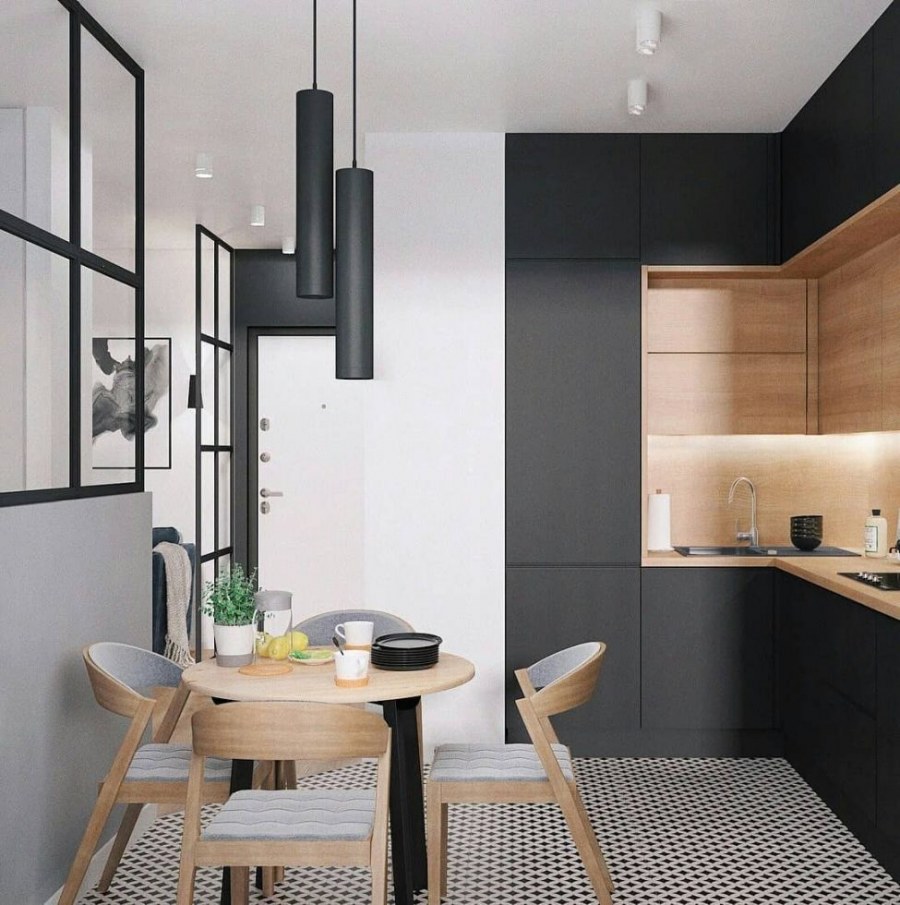 Стильная маленькая кухня