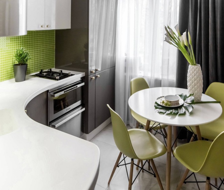 Интерьер маленькой кухни 7м2