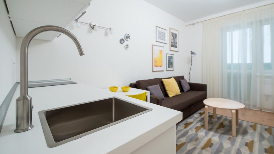 Отделка студии в зеленом квартале