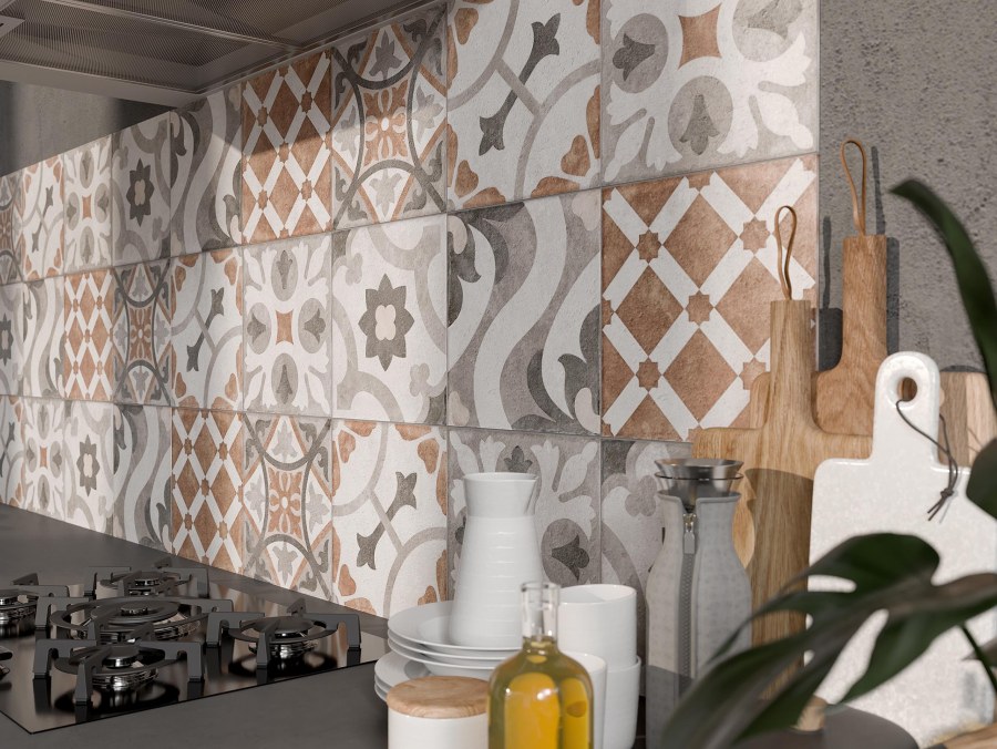 Керамогранит Cersanit Carpet 298x298 пэчворк многоцветный микс cp4a452