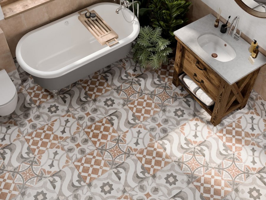 Керамогранит Cersanit Carpet 298x298 пэчворк многоцветный микс cp4a452