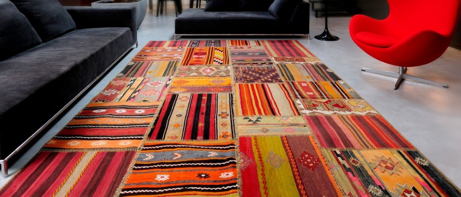 Лоскутный ковер на пол