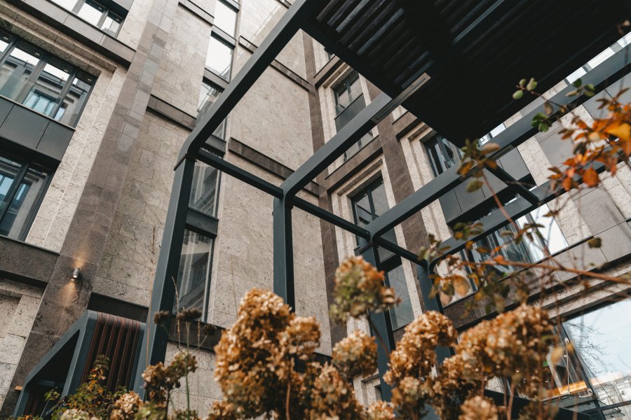 Дом оливкового цвета