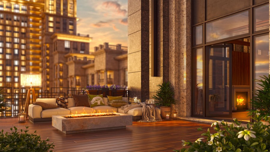 Деревянный дом оливкового цвета