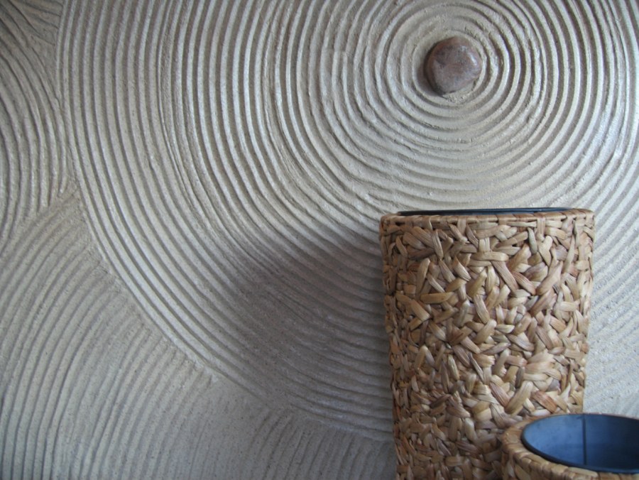 Венецианская штукатурка мешковина в интерьере