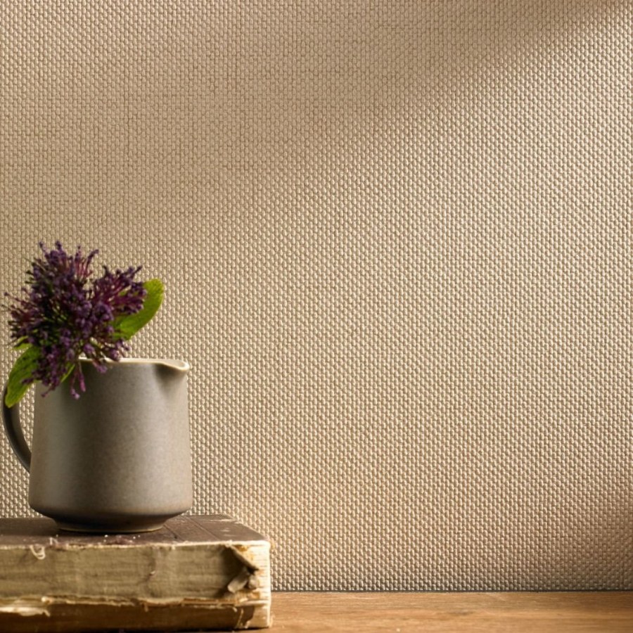 Мешковина в интерьере на стене