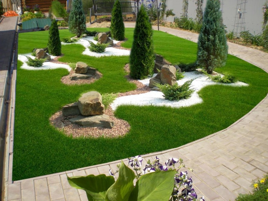 Озеленение двора