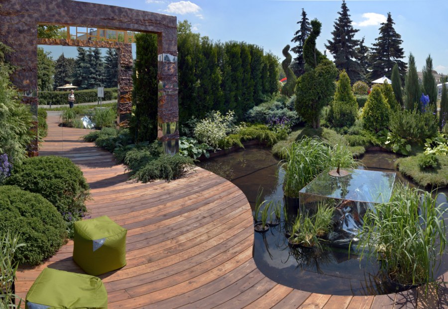 Ландшафтный дизайн загородного дома