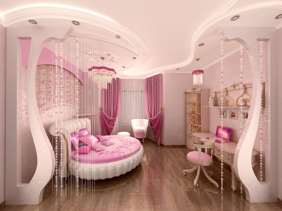 Красивый интерьер комнаты для девочки