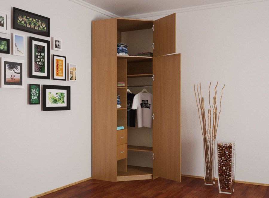 Шкаф угловой эконом