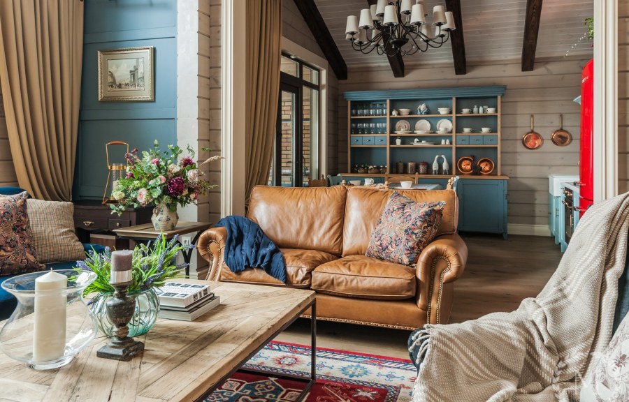 Гостиная в стиле Кантри