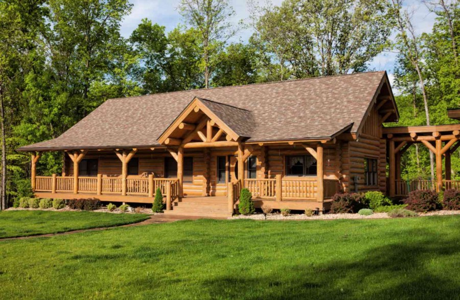 Навес в деревенском стиле