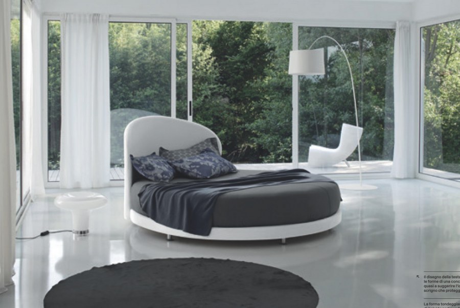 Кровать двуспальная подвесная круглая