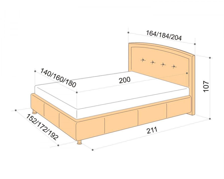 Схема сборки кровати с ортопедическим основанием