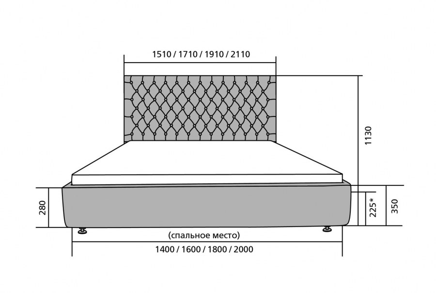 Кровать Альба братьев Баженовых