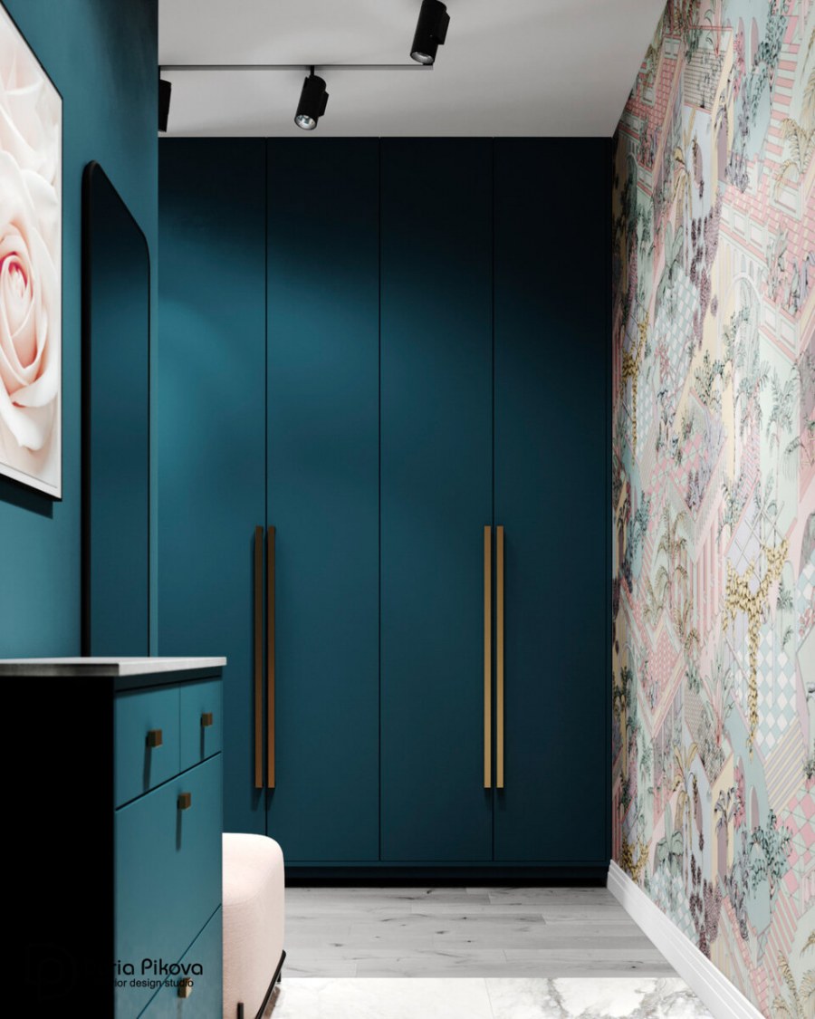 Бирюзовая прихожая
