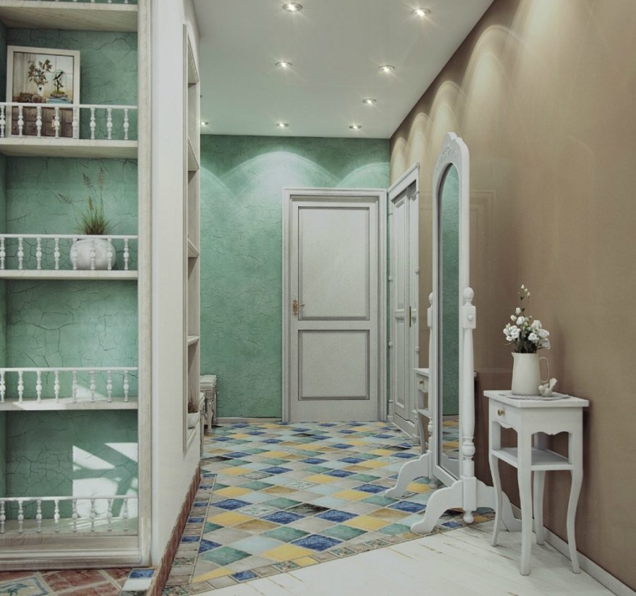 Прихожая Прованс мятный