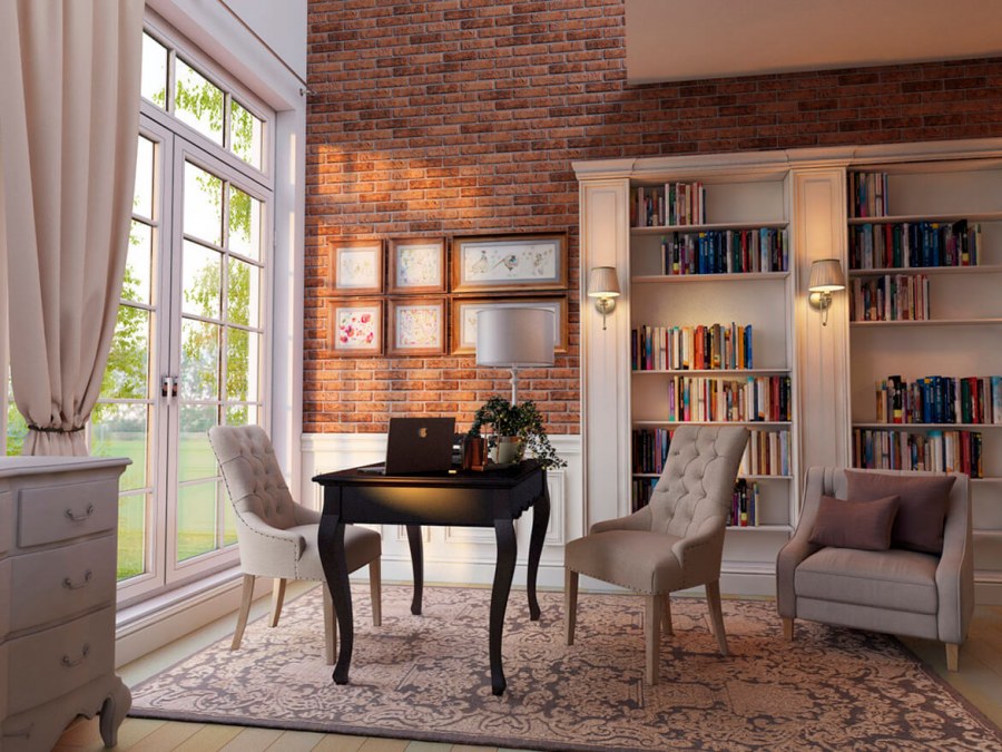 Декоративный кирпич в интерьере