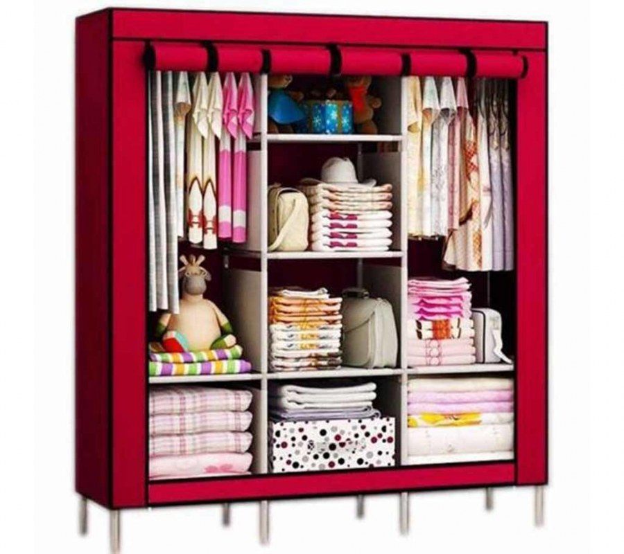 Складной каркасный тканевый шкаф Storage Wardrobe 175 130 45 см