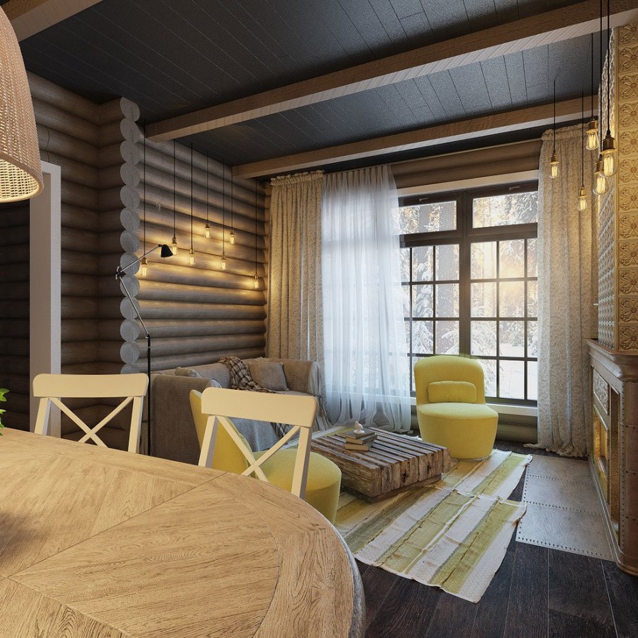 Интерьер дачного домика