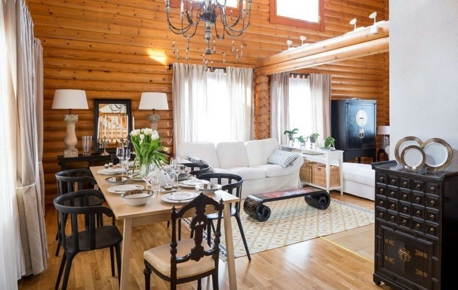 Дачный домик внутри