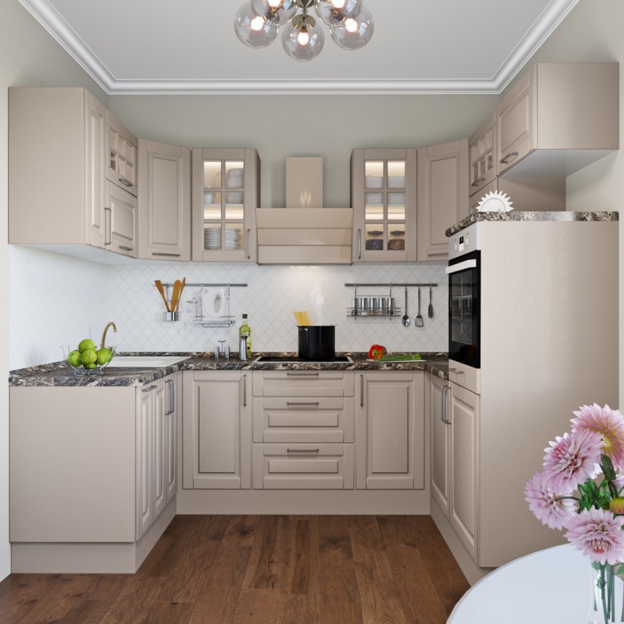 Кухня Леда белая Леруа Мерлен