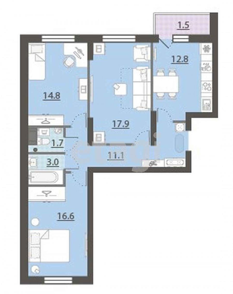 ЖК флагман Краснодар планировки