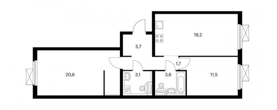 ЖК флагман Раменское планировки