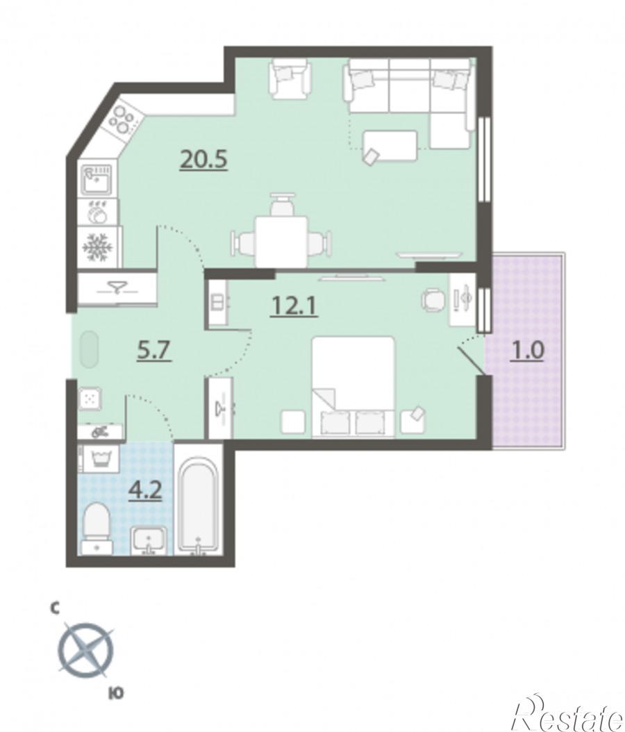 ЖК флагман планировка этажа