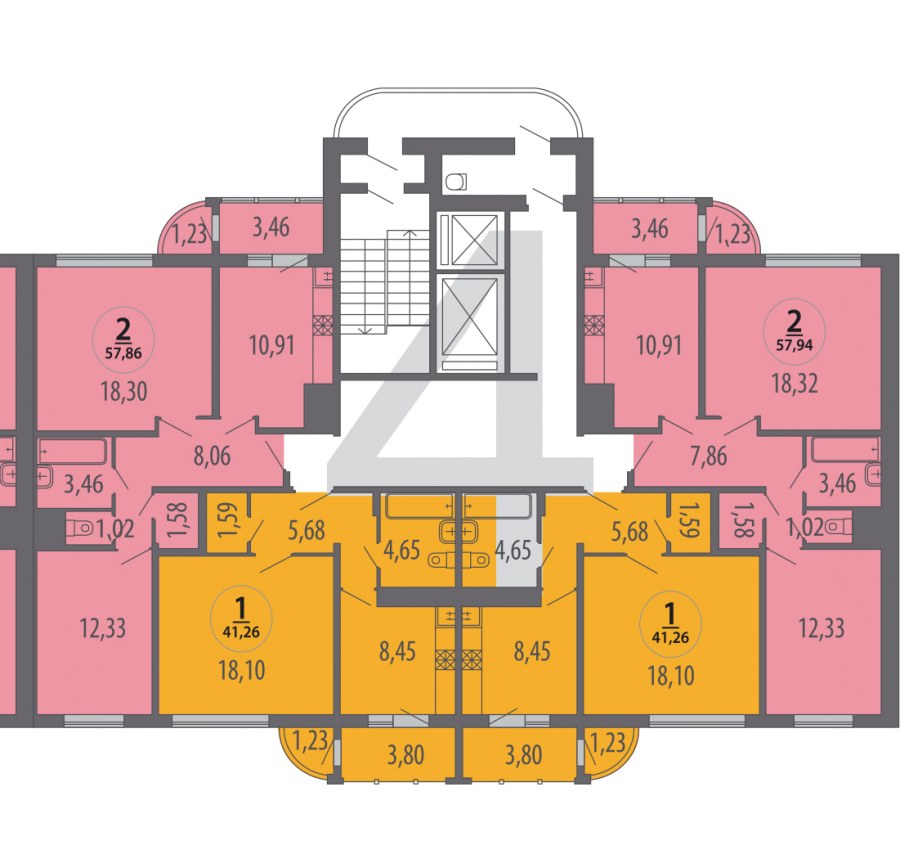 ЖК флагманский этажный план