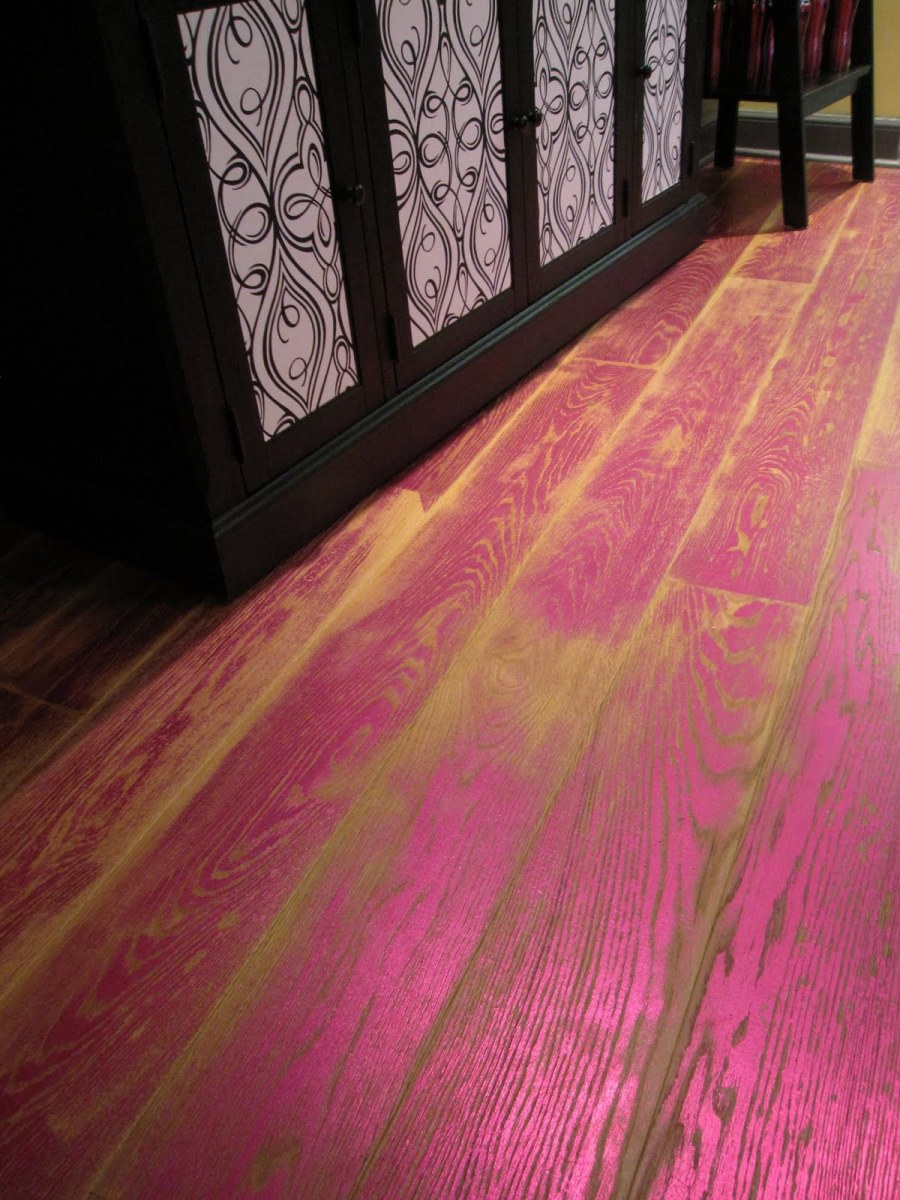 Крашеный паркет