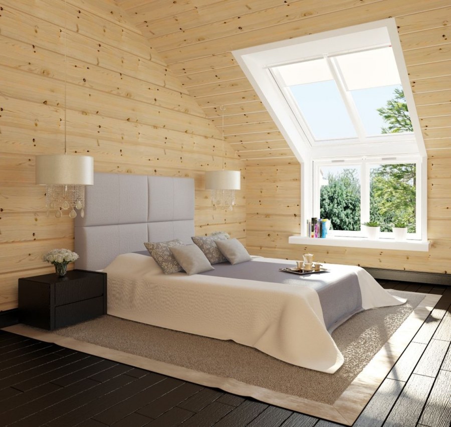 Имитация бруса 145 мансарда