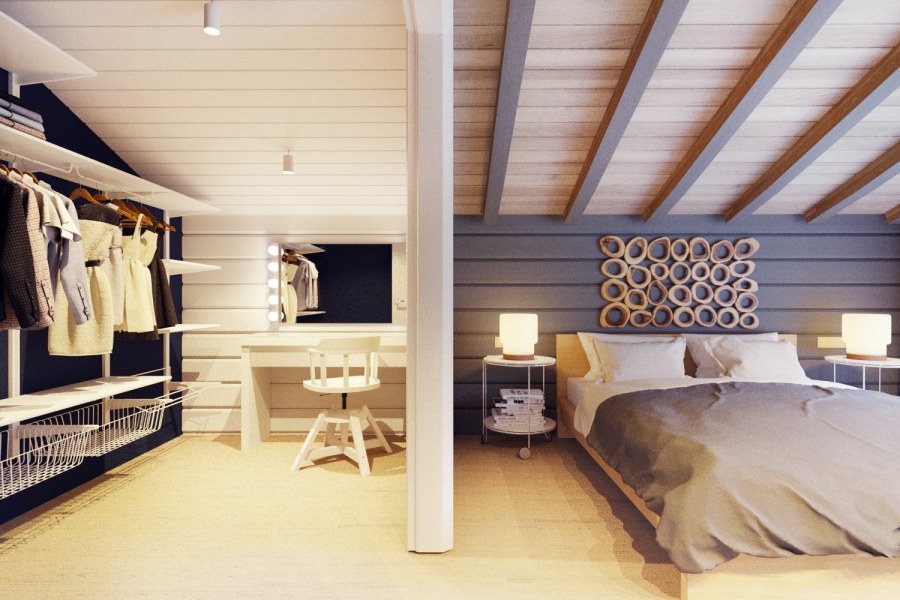 Детская комната в доме из бруса