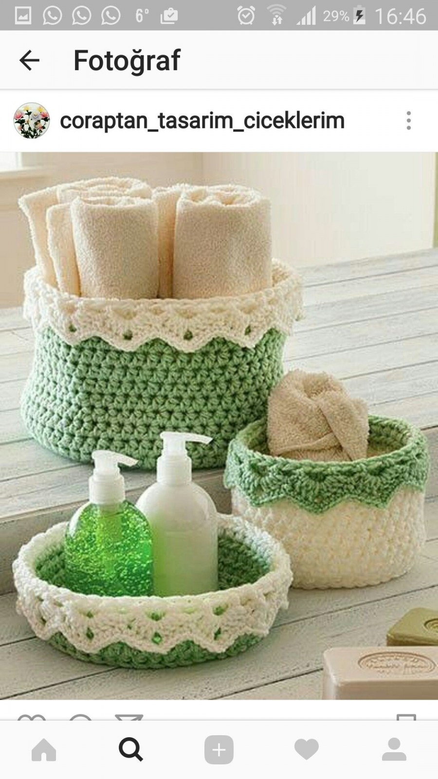 Вязаные корзинки крючком