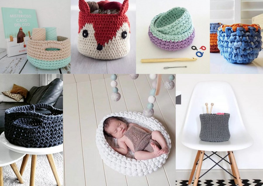 Предметы интерьера из трикотажной пряжи